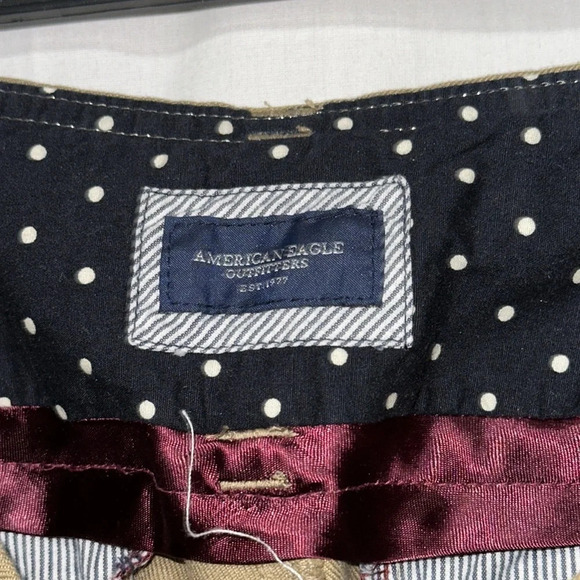 Dark khaki American Eagle wide leg trousers size 4 - Picture 3 of 4